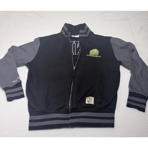Mitchell & Ness Other - Mitchell & Ness Seattle SuperSonics Full Zip Jacket Men's Black Gray NBA